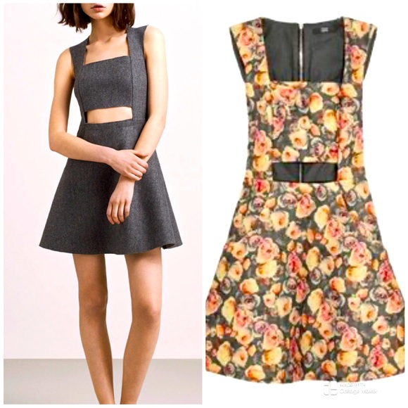 Markus Lupfer micro mini dress Floral Fall/Winter Size Medium - Picture 1 of 11